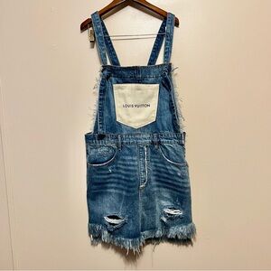 Louis Vuitton Blue Denim Mini Dress